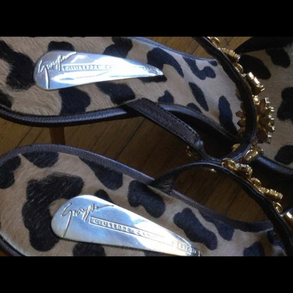 Bronze leather mules with clear crystals - Picture 9 of 9